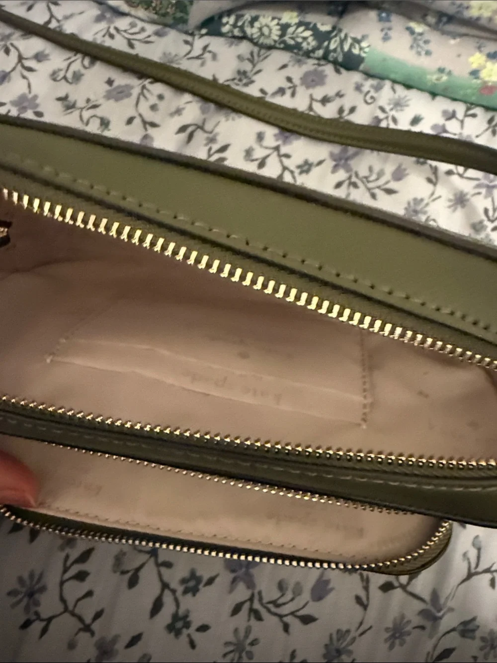kate spade Staci Dual Zip Crossbody Bag- Color: Seaweed